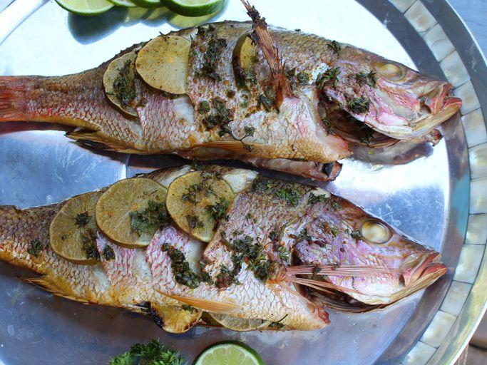 Smoked Whole Snapper